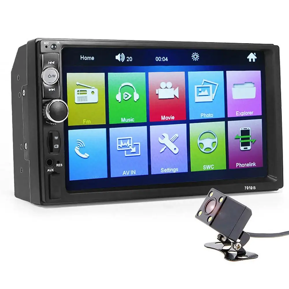

7 Inch Car Mp4 Mp5 Player Wireless Hands-Free Calling Car Mp3 Card Machine Radio Reversing Car Player