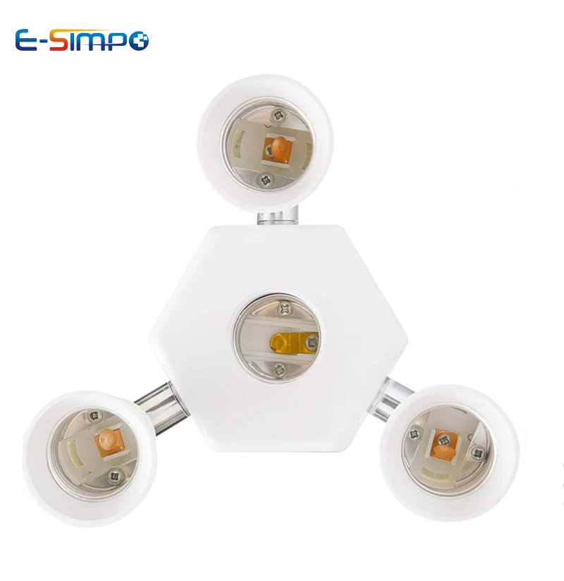 3 + 1 Light Socket Converter E26 E27 ...