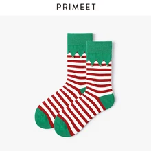 Harajuku, женские рождественские подарочные носки, в полоску, хлопковые, милые, забавные, kawaii, корейский стиль, маленькие, колокольчики, дизайнерские носки, радужные, новинка, Япония