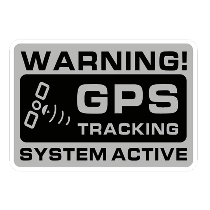 

Car Stickers 12.2*8CM Noticeable Warning GPS Tracking System Active Decals PVC C1 3059 Car Interior Accessories Decoration