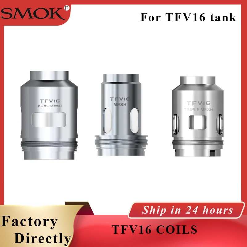SMOK TFV 16 Mesh Coil 0.17ohm Dual Mesh Coil 0.12ohm Triple Mesh Coil 0.15ohm Head core vape accessories For smok TFV16 Tank