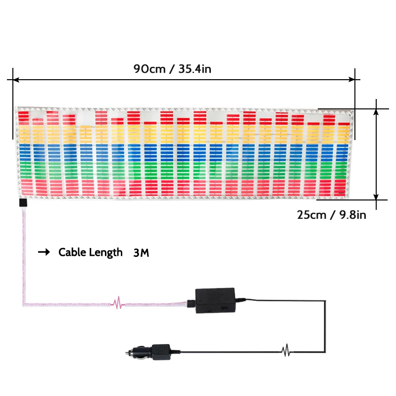 LED Car Windshield Sound Activated Equalizer Car Neon EL Light Music Rhythm Flash Lamp Sticker Styling With Control Box Uncategorized 061330ff83c078d1804901: 40x30cm|45x25cm|45x30cm|50x25cm|50x30cm|50x30cm|80x30cm|80x30cm|90x25cm|90x25cm|90x25cm|90x25cm|90x25cm|90x25cm|90x25cm|90x25cm|90x25cm|90x25cm|90x25cm