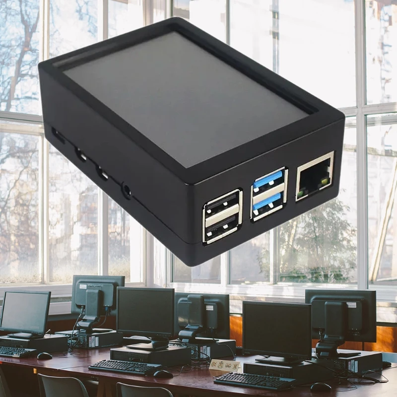 【On Sale】 P82F 3.5 Inch Touch Screen 480*320 LCD Display ABS Case Protective Cover for Raspberry Pi 4 Model B Accessories