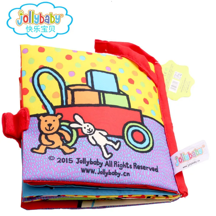 Jollybaby Tail Cloth Book детские игрушки в виде животных трехмерного хорошего дня! Обучающие новые детские Мультяшные игрушки