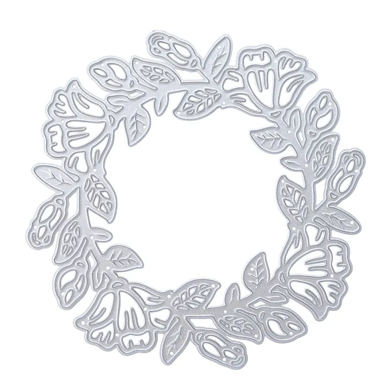 Eastshape Цветочная рамка металлические режущие штампы трафареты венок для DIY
