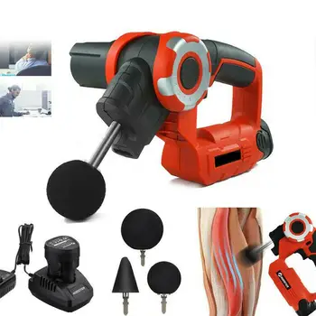 

Percussive Massager Gun Durable 5 Angles 16mm 54W Body Sports Shoulders Knees Muscles Vibrating Therapy Device Orange