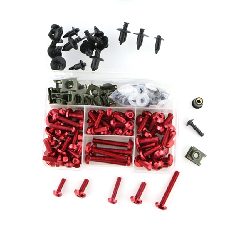 Full Fairing Bolts Kit Bodywork Screw Clip For Honda CB700 CB750 CB500X CB900F Hornet 900 Hornet 250 CB1300 CB1000R Motorcycle Accessories Motorcycle Fairing