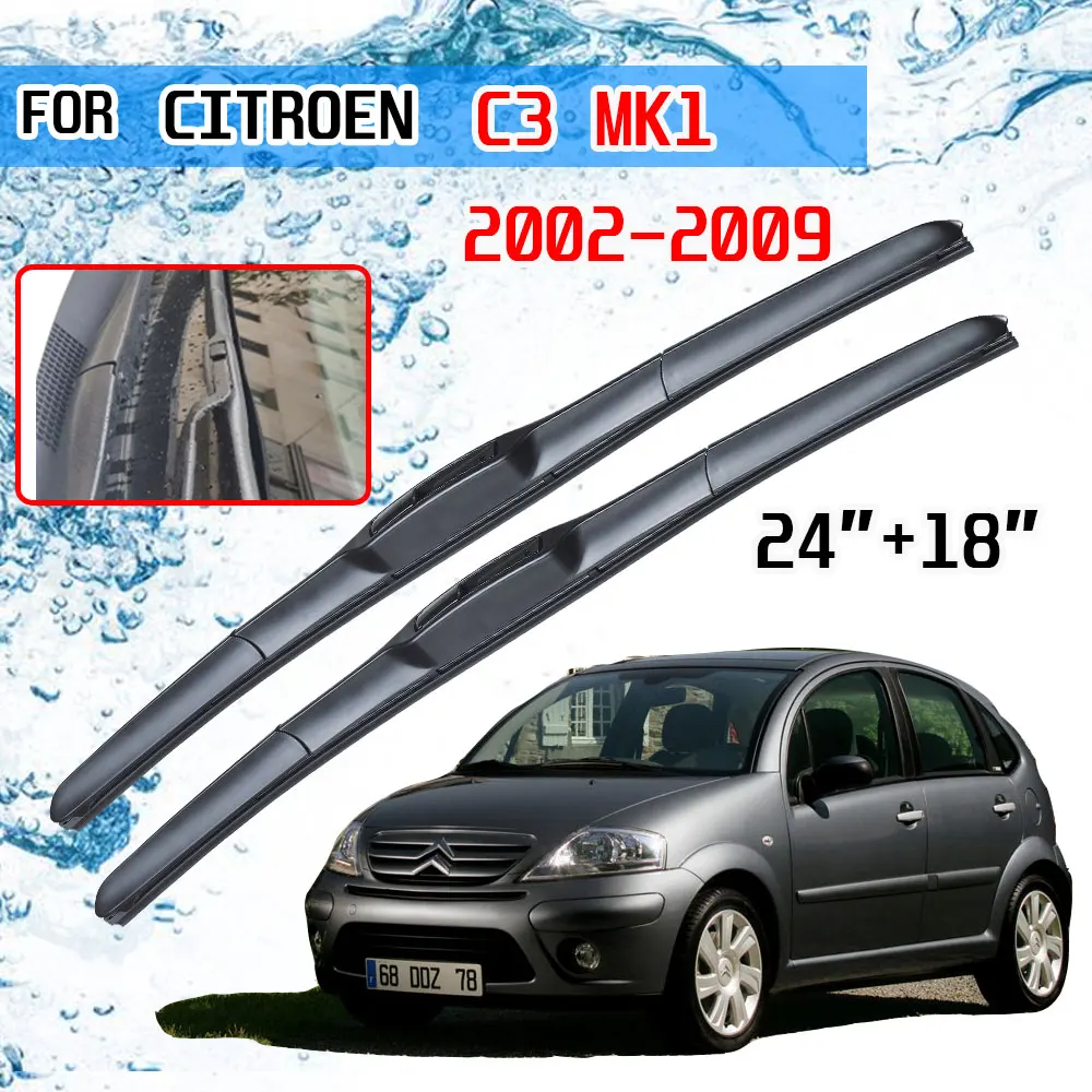 Accesorios para Citroen C3 MK1 2002 2003 2004 2005 2006 2007 2008 2009, escobillas de limpiaparabrisas delantero de coche, gancho en U tipo J AliExpress Automóviles y motocicletas