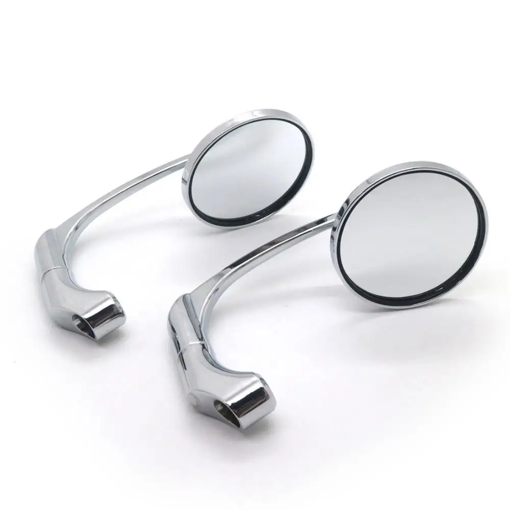 

Dragonpad 8/10mm Universal Motorcycle Mirror Round Shape Rear View Mirror Handle Bar End Mirrors