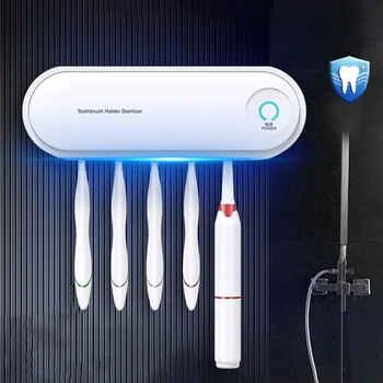 

Disinfection Toothbrush Holder Automatic UV Sterilization Drying Toothbrush Healthy Home Sterilizer Bathroom Accessories