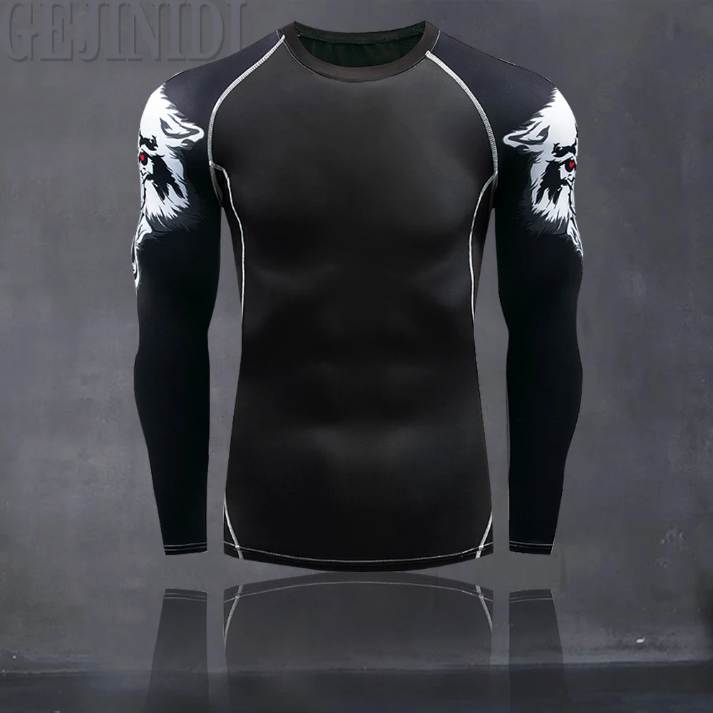 Running Men's Thermal Underwear Underpants Kit Sports Compression Clothing Tracksuit For Men Fitness Slim Joggers Base Layer Set