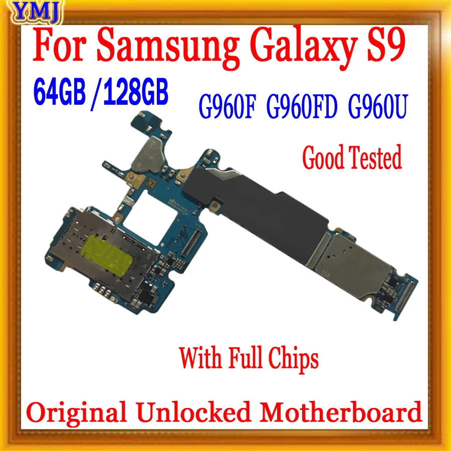 

Main Logic board For Samsung Galaxy S9 PLUS G965U G965F G965FD G960F G960FD G960U Motherboard With Chips Original Unlocked Plate