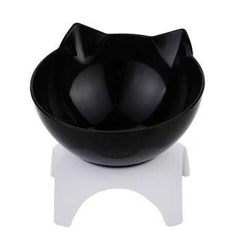 

NEW 15° Tilted Raised Pet Feeder Bowl with Anti Slip Stand for Cats & Small Dogs