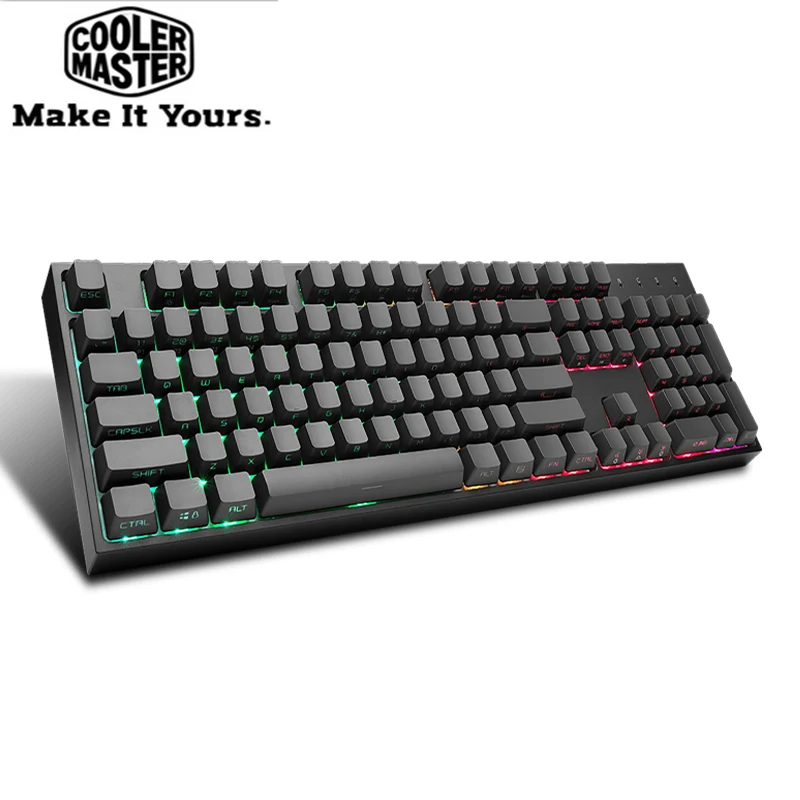 Cooler Master CK372 настольная игровая механическая клавиатура Cherry MX Axis body 104 клавиши PBT