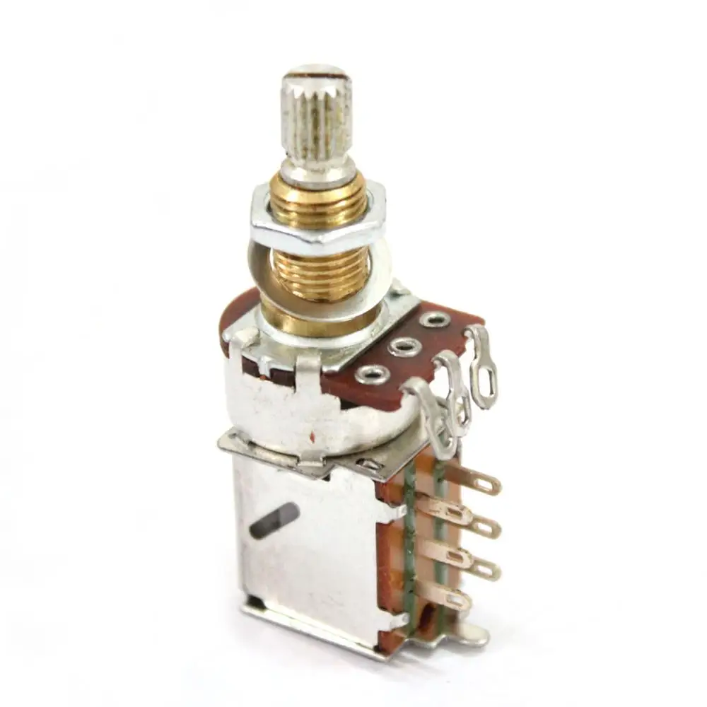 

ALPHA copper shaft PUSH-PULL switch Guitar Bass Potentiometers volume and tone controls A250K B250K A500K B500K