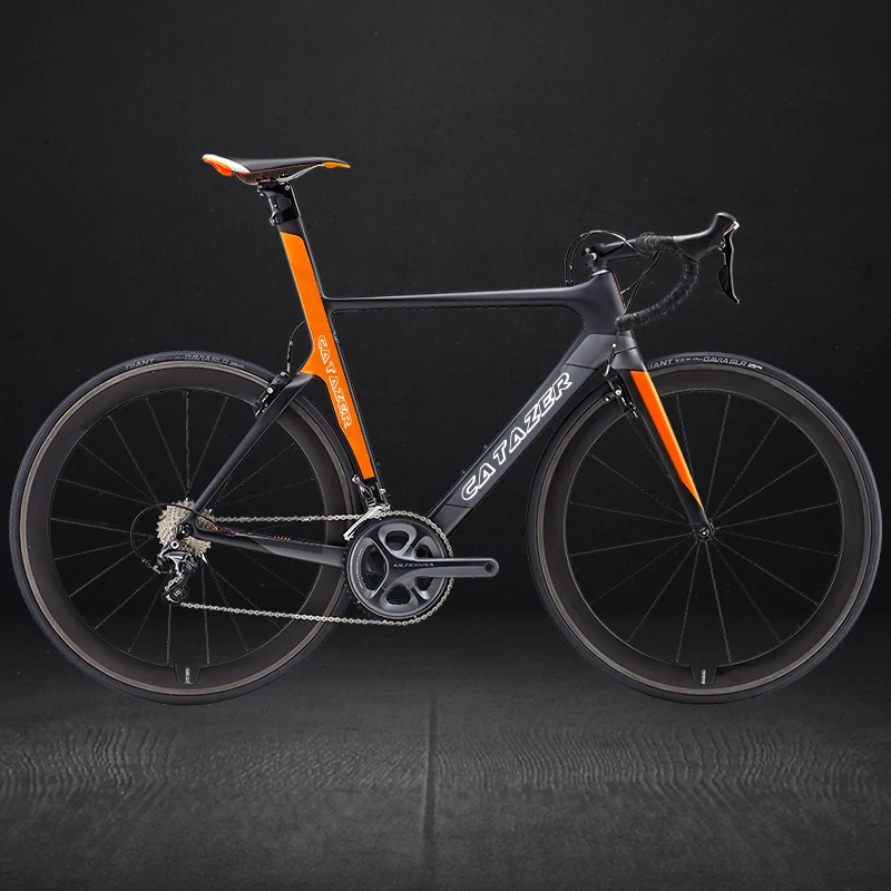 Excellent CATAZER 700C Road Bike Super Light T800 Carbon Frame Racing Road Bicycle Carbon Wheelset R8000 22 Speed Professional Road Bike 2