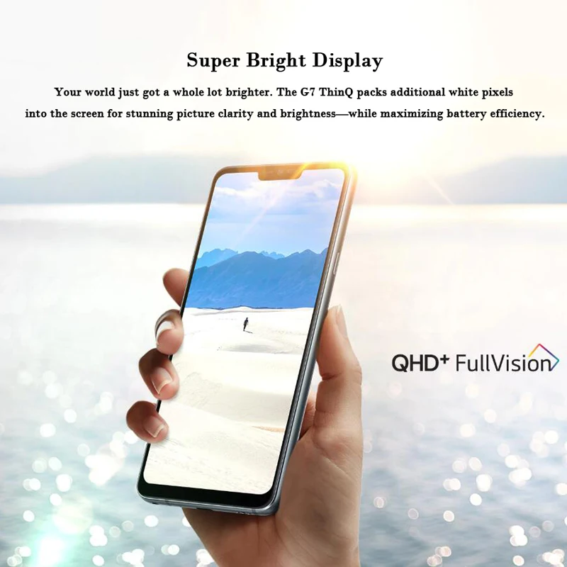 LG G7 G710N G710VM G710ULM Refurbished Mobile Phone ThinQ 4+64GB LTE Snapdragon 845 6.1" 16MP Cellphone Unlocked Original giffgaff refurbished phones