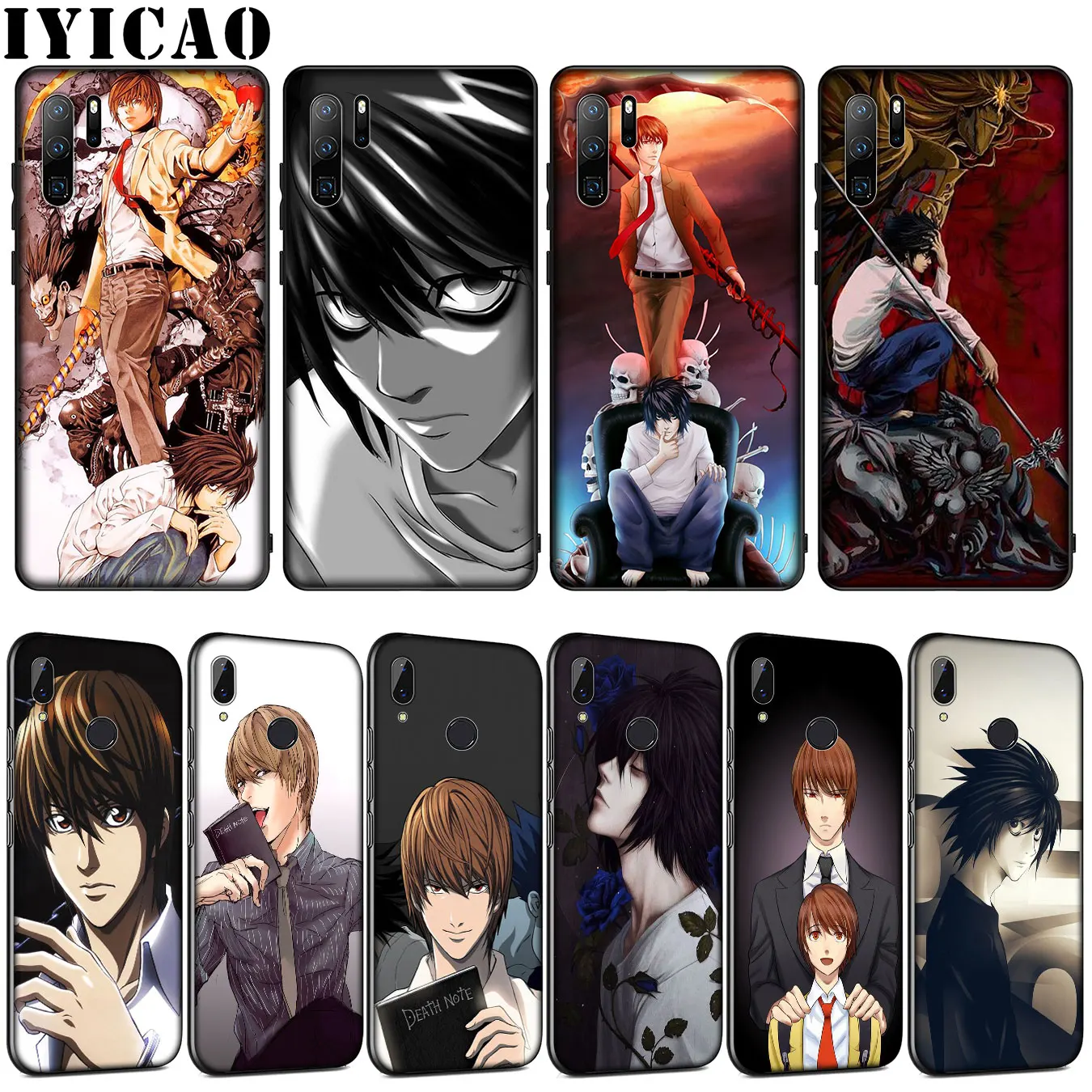 Мягкий силиконовый чехол IYICAO Death Note для Huawei P30 P20 Pro P10 P9 Lite Mini 2017 2016 P Smart Z Plus