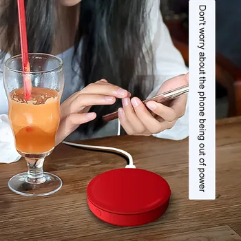 

High-end Mini Wireless Charging LED Smart Cosmetic Round HD Mirror Portable Cosmetic Folding Travel Mobile Power Bank