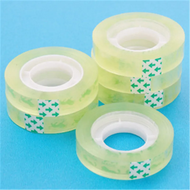 

1.2cm Korean Stationery Strong Transparent Adhesive Glue Stick Viscous Transparent Tape for Students Learning Office Supplies