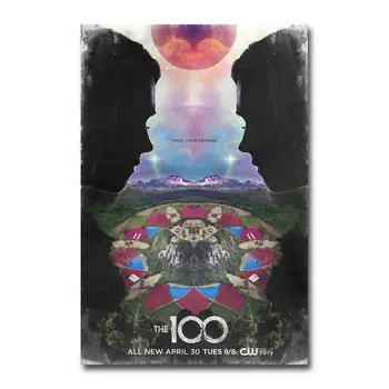 

D0140 The 100 TV Series Show Silk Fabric Poster Art Decor Indoor Painting Gift