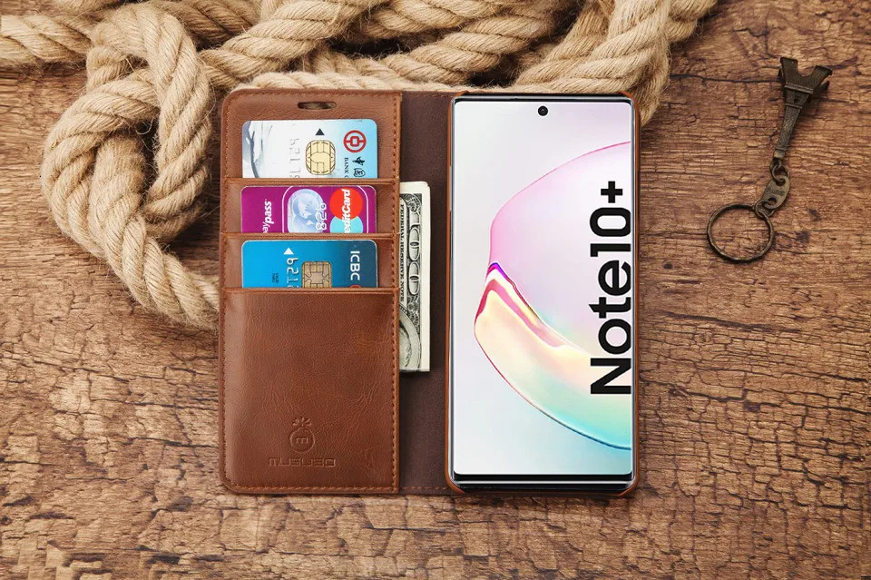 Чехол Musubo для samsung Galaxy Note 10 + роскошный флип-чехол из натуральной кожи для Note 10 Plus 5G S10E S10 S9 S8 + Funda Coque Capa