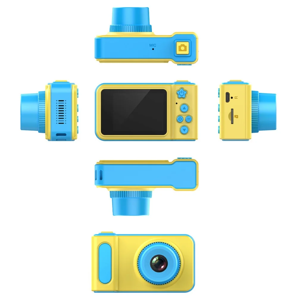 Портативный 2 дюймов ЖК-дисплей Экран 5MP 1080P видеокамера Перезаряжаемые цифровой Камера видео Регистраторы детские развивающие игрушки подарок на день рождения