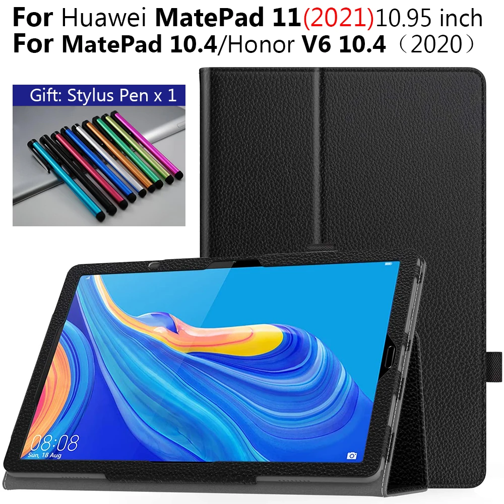 Huawei MatePad 용 케이스 10.4 "BAH3 W09 BAH3 AL00 Litchi Leather Tablet