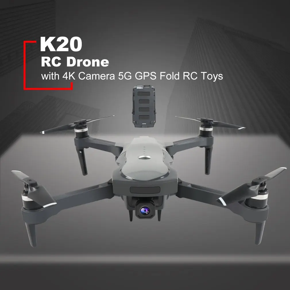 K20 RC Drone with 4K Camera ESC 5G GPS WiFi FPV Brushless 1800m Control Distance Foldable RC Helicopter Airplane Toys