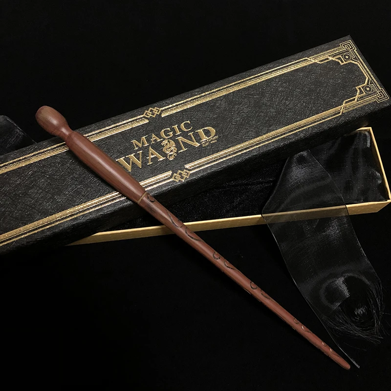 34 вида Поттера волшебная палочка с лентой подарочная коробка упаковка Металлическая-ядро волшебная палочка для детей косплей харрид волшебная палочка Рон - Цвет: Death Eater