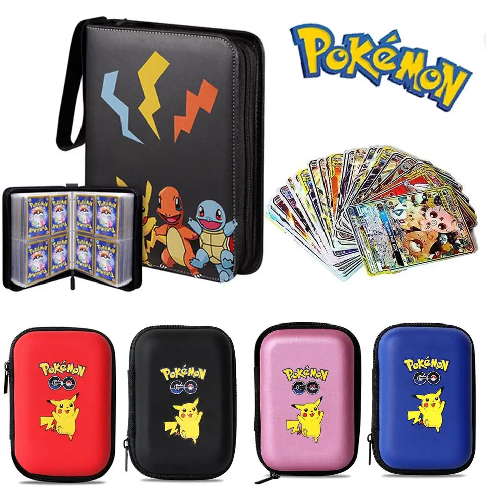2021 hot sale 50/200/400pcs Capacity Pokemon TCG card storage bag Pokemones game Pokmon box Top Loaded List Toys | Игрушки и хобби