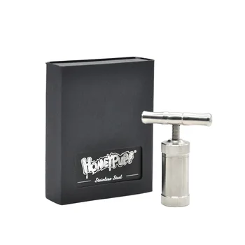 

Metal Stainless Steel lighter Pollen Presser Compressor Press Herb grinder Tobacco Spice Grinder Crusher accessories gift box