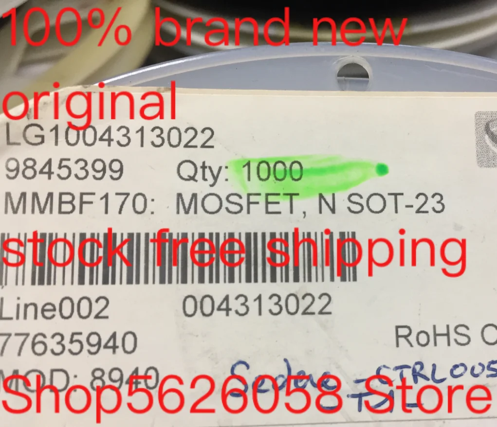 MMBF170 SOT 23 100% новый оригинальный 50 шт. 3000 шт./лот в наличии|Умные розетки| |
