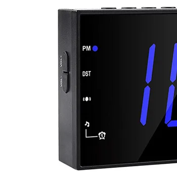 

Projection FM Raido LED Display USB Easy Setting Home Office Use Desktop Alarm Clock Energy Saving Rechargeable Dimmer