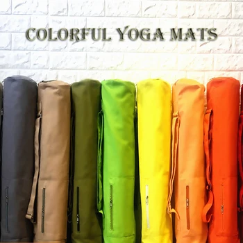 

2020 New Multifunctional Yoga Gym Bag Cotton Canvas Rubber Mat Crossbody Bags For Women Backpack Yoga Mat Fitness Sports Bags