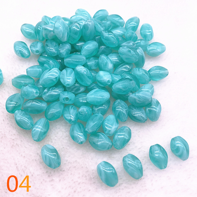 oval shape Acrylic Beads Spacer Loose Beads For Jewelry Making DIY Bracelet
