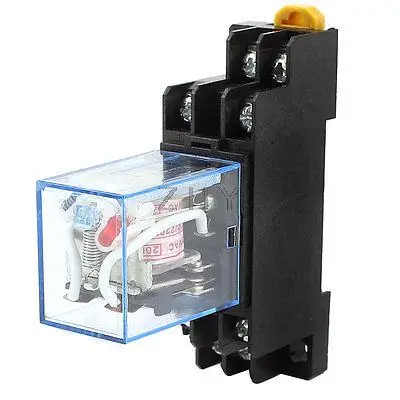 AC 200-220V 5A катушка 8Pin DPDT 35 мм din-рейка электромагнитное реле питания + розетка |