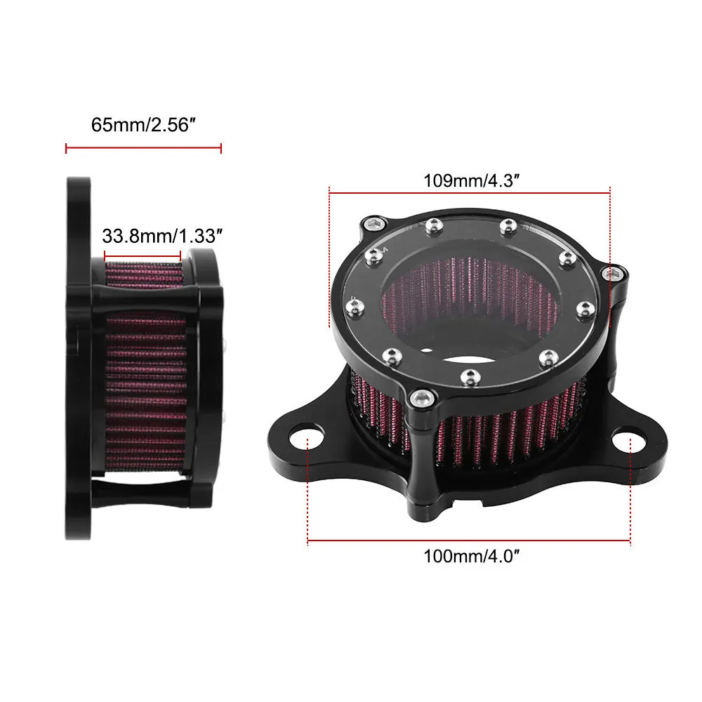 Воздухозаборник Системы фильтр для Harley Davidson Sportster XL883 XL883N XL883R XL883P XL1200 XL1200L XL1200X 480 железо 883 2004
