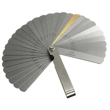 32 лезвия дальномер щупа датчик из нержавеющей стали с двойной маркировкой 0,04-0,88 мм толщина зазора метрический наполнитель измерительный инструмент