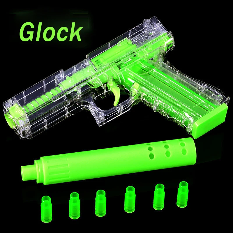 Csnoobs New Luminous Glock Airsoft Pistol Glow In The Dark Shell Throw