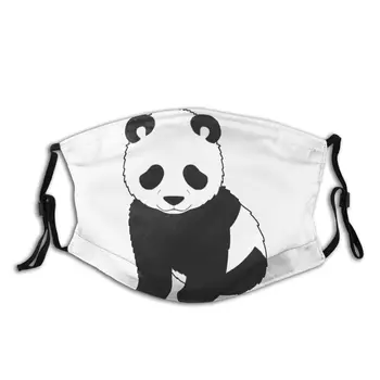 

Tiny Panda Reusable Mouth Face Mask Animal Anti Bacterial Dustproof Mask With Filters Protection Cover Respirator Mouth Muffle