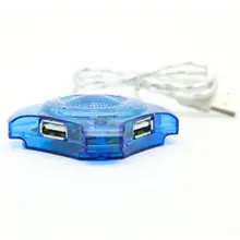 1 шт. Портативный 4-портовый концентратор Шикарный Мини Высокоскоростной usb-разветвитель для ноутбука ПК расширения 2-4