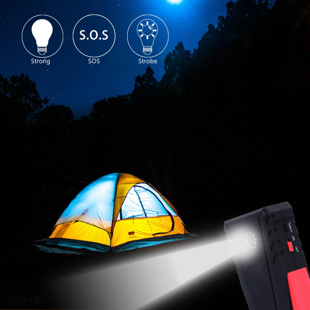 Najtaniej High Power 1500A urządzenie do uruchamiania awaryjnego samochodu Power Bank 12V benzyna Diesel urządzenie zapłonowe ładowarka samochodowa do wzmacniacz do akumulatora samochodowego Buster LED