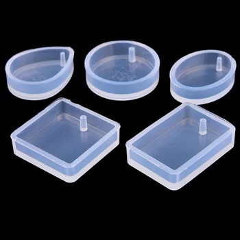 

1 Pcs Silicone Resin Casting Moulds With Hanging Hole For Epoxy Resin Jewelry Making Earring Pendant DIY Crafts 5 Shapes