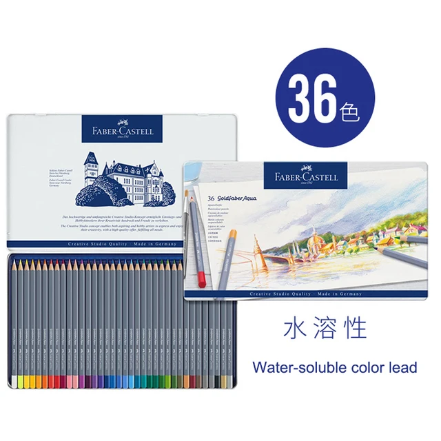 Faber Castell Water Soluble Oily Colored Pencil 12 24 36 48 Color Lead Professional Hand Painted Painting Tools Art Supplies Colored Pencils Aliexpress