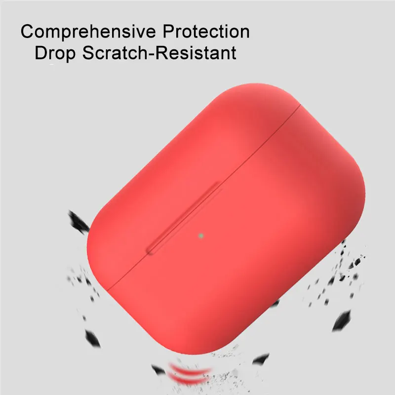 Мягкий силиконовый чехол для Apple Airpods Pro беспроводные наушники противоударный защитный чехол для Air Pods Pro Bluetooth наушники коробка