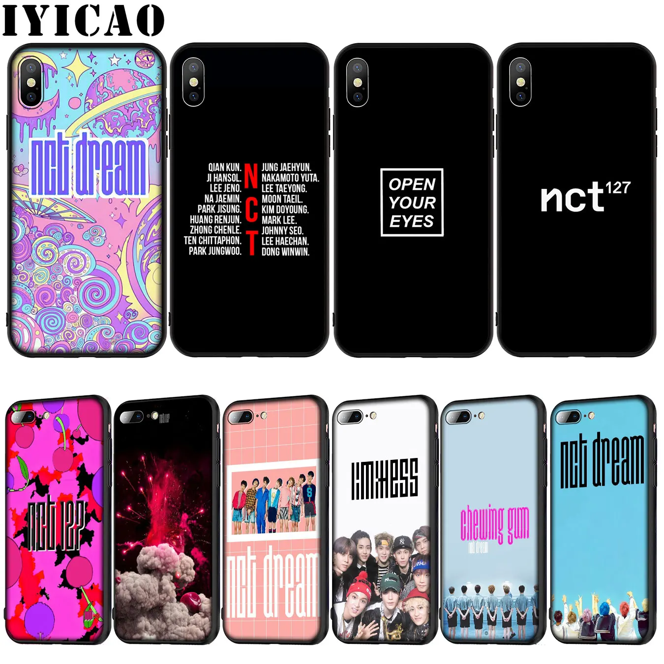 IYICAO kpop NCT 127 DREAM U Soft Silicone Cover Case for iPhone XR X XS 11 Pro Max 10 6 6S 7 8 Plus 5 5S SE Phone |