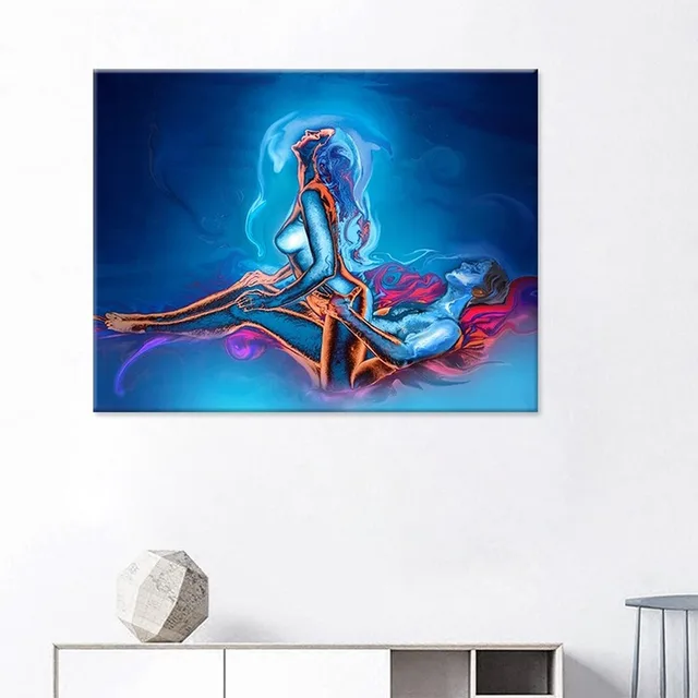 Warna Seksi Pria Dan Wanita Kanvas Lukisan Abstrak Membuat Poster Cinta Gambar Minyak Lukisan Kamar Tidur Hotel Dinding Seni Lukisan Gambar Painting Calligraphy Aliexpress