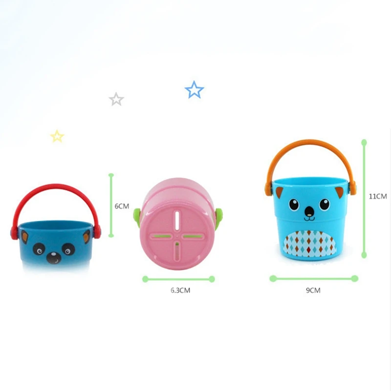 Детские игрушки для душа, игрушки для ванной, коробка, ведро для купания, распылительный инструмент для купания, милая чашка с потоком, стильная детская игрушка