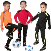 Conjunto de calça e camisa de futebol, roupas esportivas para jovens e crianças, uniformes de treino